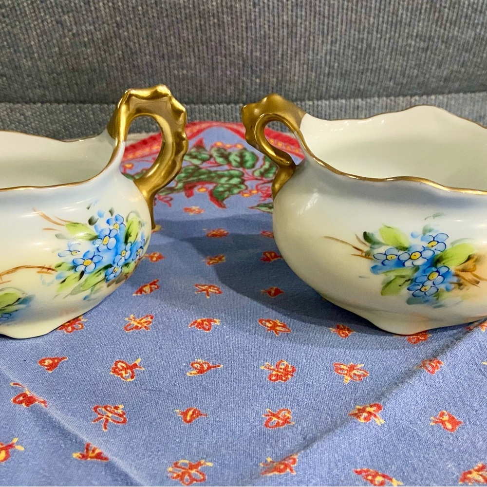 VINTAGE Imperial Austria PSL Creamer & Sugar